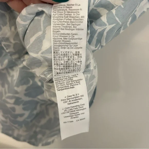 J. Crew Men's Flex Washed Slim Fit Light Blue Button Down Short Sleeve Shirt XXL - Picture 8 of 9